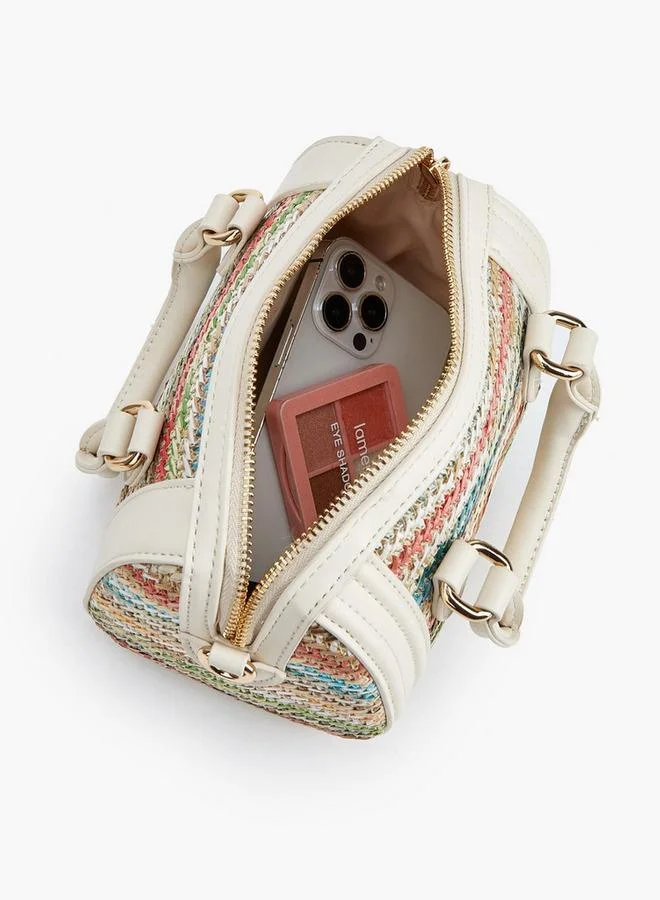 Peppermint MULTICOLOUR Textured Crossbody Bag With Double Handle for Women | Best Price UAE